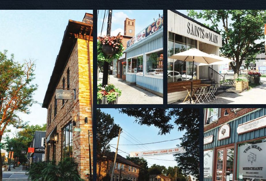 Shops and cafés on Stouffville Main Street
